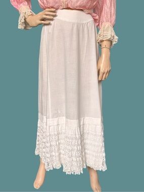Antique Edwardian Cotton Petticoat